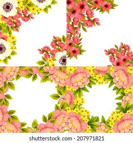 Abstract flower background with place for your text