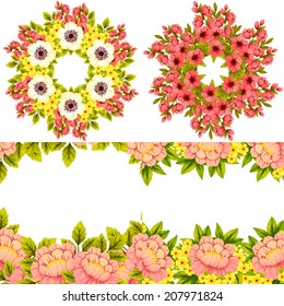 Abstract flower background with place for your text