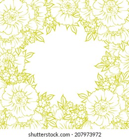 Abstract flower background with place for your text