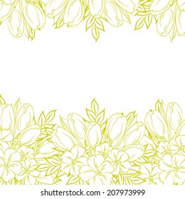 Abstract flower background with place for your text