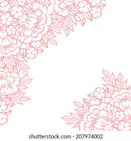 Abstract flower background with place for your text