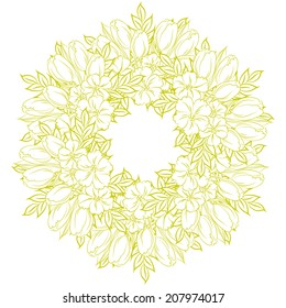 Abstract flower background with place for your text