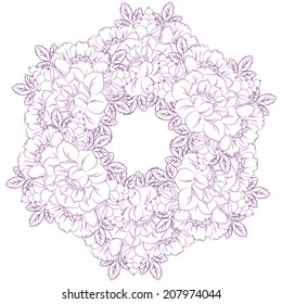 Abstract flower background with place for your text