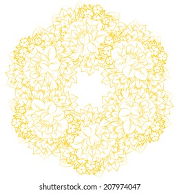 Abstract flower background with place for your text
