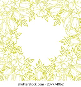 Abstract flower background with place for your text