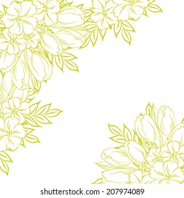 Abstract flower background with place for your text