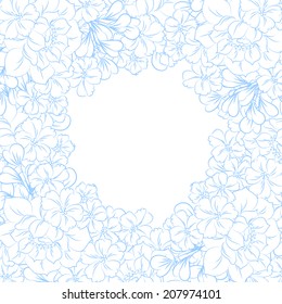 Abstract flower background with place for your text