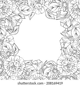 Abstract flower background with place for your text