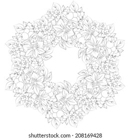 Abstract flower background with place for your text