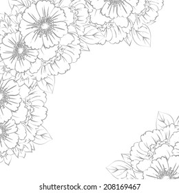 Abstract flower background with place for your text