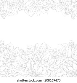 Abstract flower background with place for your text