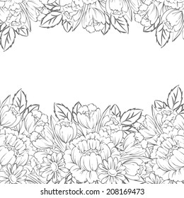 Abstract flower background with place for your text