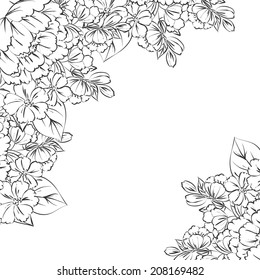 Abstract flower background with place for your text