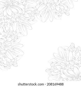 Abstract flower background with place for your text