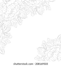 Abstract flower background with place for your text