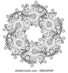 Abstract flower background with place for your text
