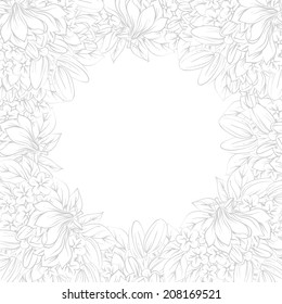 Abstract flower background with place for your text