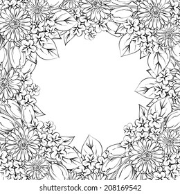 Abstract flower background with place for your text