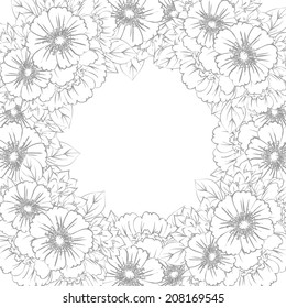 Abstract flower background with place for your text