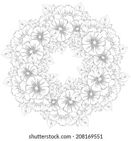 Abstract flower background with place for your text