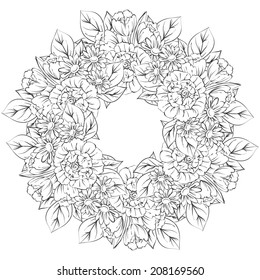 Abstract flower background with place for your text