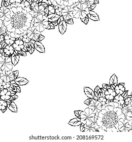 Abstract flower background with place for your text