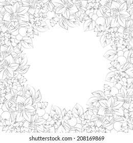 Abstract flower background with place for your text