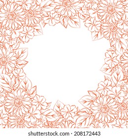 Abstract flower background with place for your text