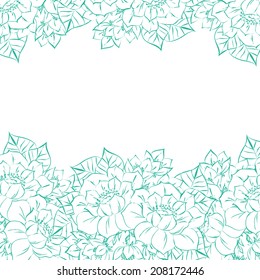 Abstract flower background with place for your text