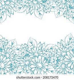 Abstract flower background with place for your text