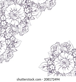 Abstract flower background with place for your text