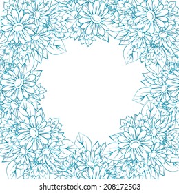 Abstract flower background with place for your text
