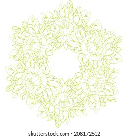 Abstract flower background with place for your text