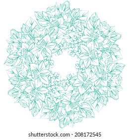 Abstract flower background with place for your text
