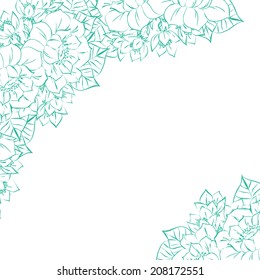 Abstract flower background with place for your text