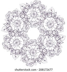 Abstract flower background with place for your text