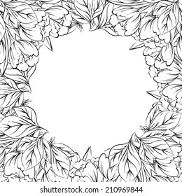 Abstract flower background with place for your text