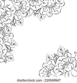 Abstract flower background with place for your text Abstract flower background with place for your text