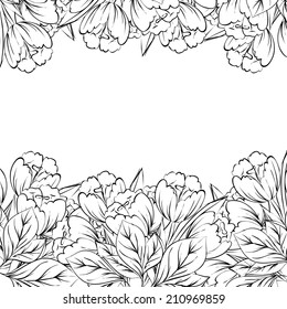 Abstract flower background with place for your text