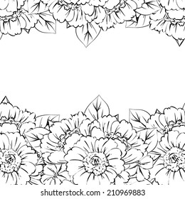 Abstract flower background with place for your text