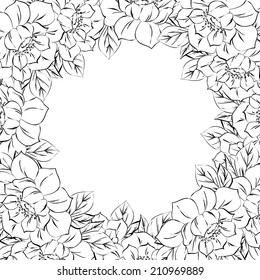 Abstract flower background with place for your text