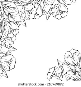 Abstract flower background with place for your text