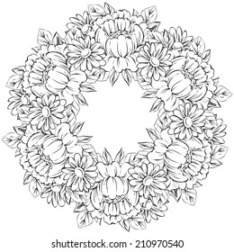 Abstract flower background with place for your text
