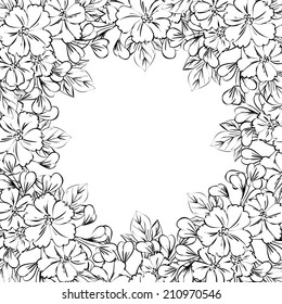 Abstract flower background with place for your text