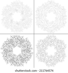 Abstract flower background with place for your text