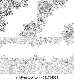 Abstract flower background with place for your text