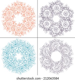 Abstract flower background with place for your text