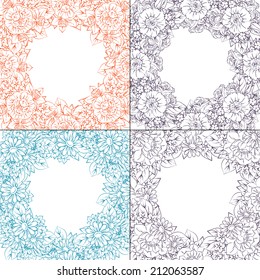 Abstract flower background with place for your text