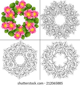 Abstract flower background with place for your text