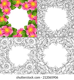 Abstract flower background with place for your text